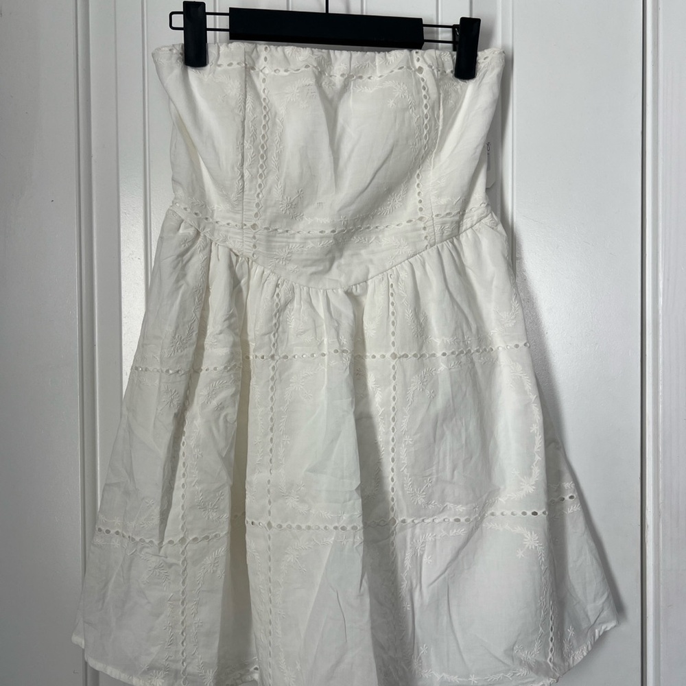 Altar'd State White Strapless Dress